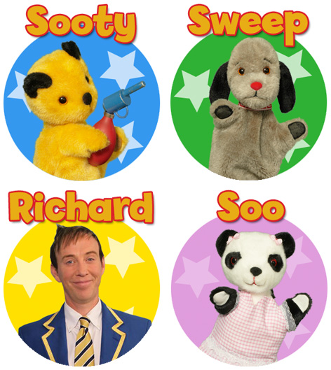 Sooty, Sweep, Soo and Richard