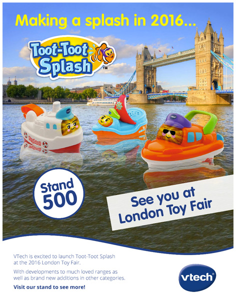 Toot-Toot Splash trade advert