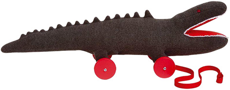 A soft toy crocodile from Trousselier