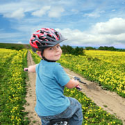 Boy on bike