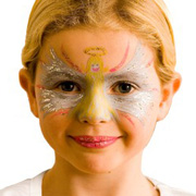 An Angel Face Using Snazaroo Face Paints