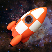 A 3D printed toy rocket