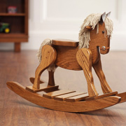 Solid Oak Rocking Horse