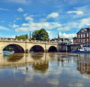 Welsh Bridge in Shrewsbury
