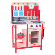 Bigjigs Toys Wooden Play Kitchen